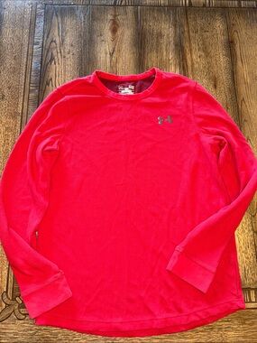 Under Armour Men’s Long-Sleeve Crew Neck Shirt -  Red